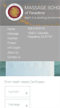 Mobile Screenshot of massageschoolofpasadena.com