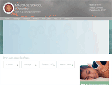 Tablet Screenshot of massageschoolofpasadena.com